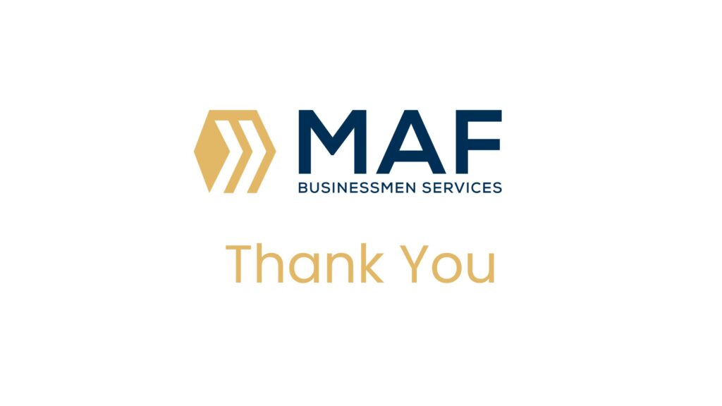 MAF Thank You
